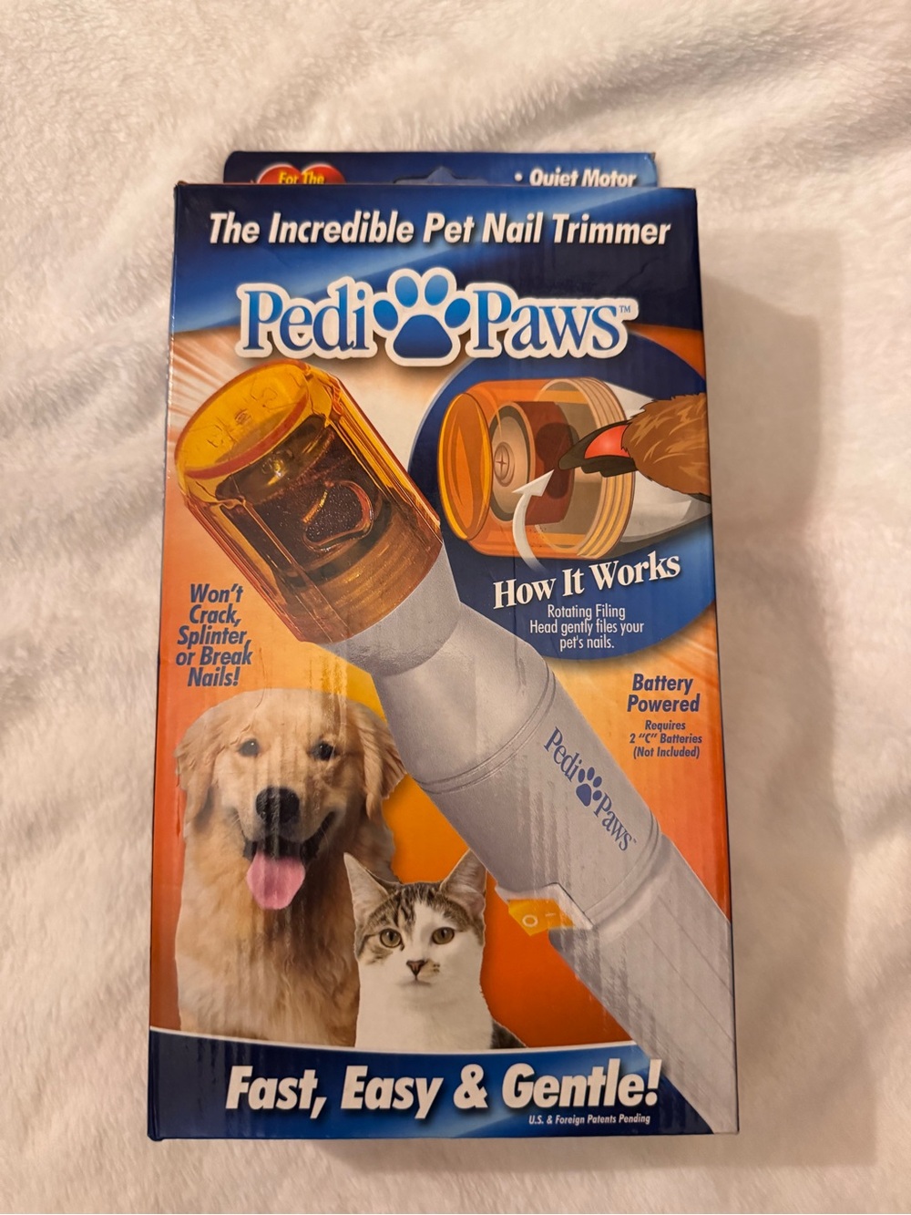 Pedi Paws Pet Nail Trimmer - Orange/White